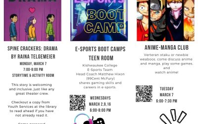 Middle School Library Fun, March Newsletter