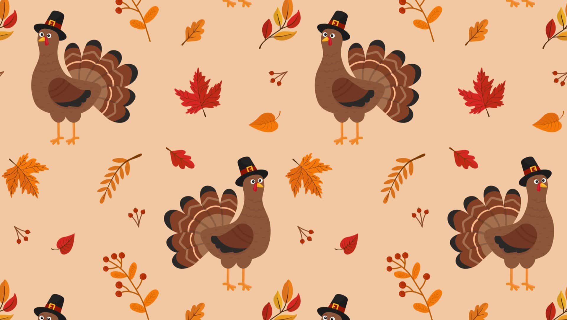 seamless-pattern-with-turkey-and-autumn-leaves-texture-for-fabric-wallpaper-apparel-wrapping-happy-thanksgiving-vector
