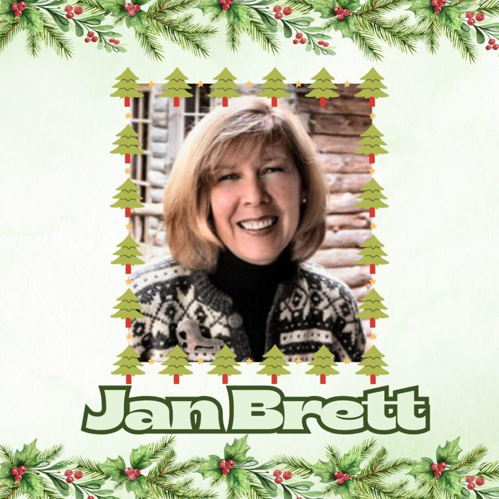 Image of author Jan Brett with name written underneath photo.