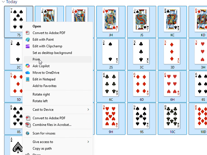 CARDS P1