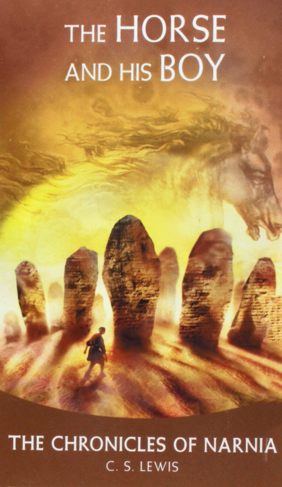 Cover art for The Horse and His Boy.