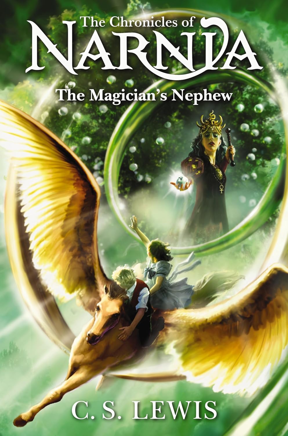 Cover art for The Magician's Nephew.